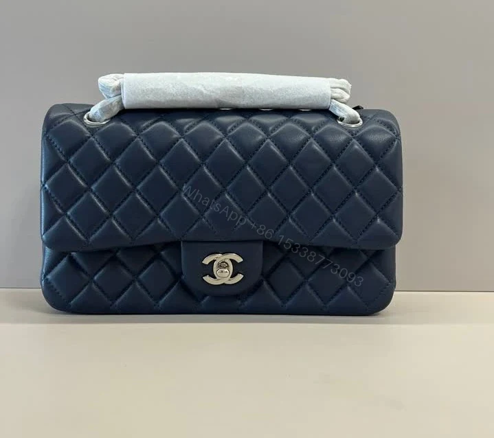 View 11 of Chanel Classic Flap Dark Navy Blue Handbag