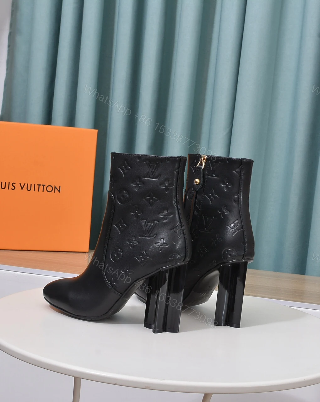 View 2 of LOUIS VUITTON SILHOUETTE ANKLE BOOT BLACK 1ADCLK