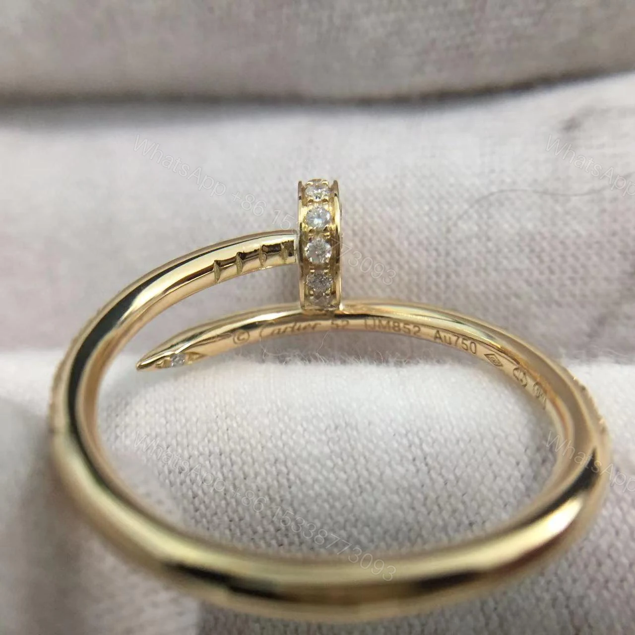 View 4 of Cartier Juste Un Clou Ring Diamonds Small Model