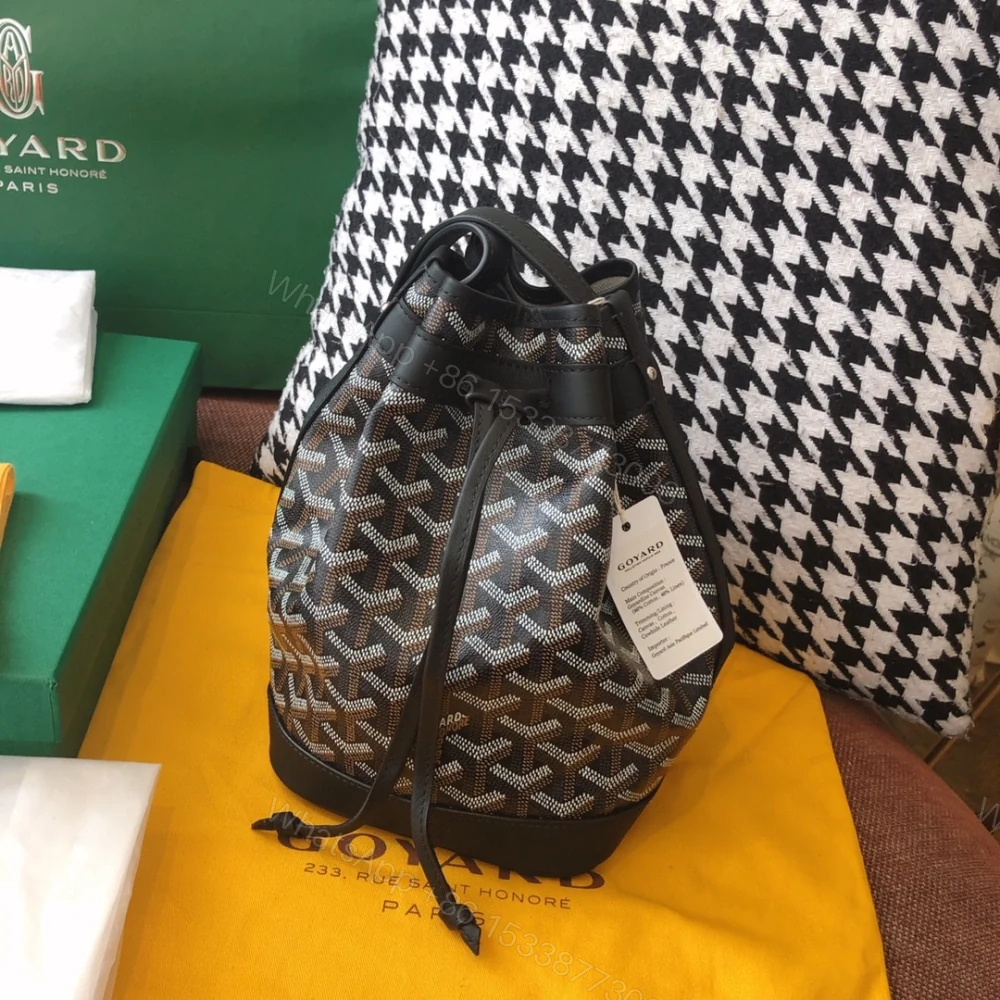 View 2 of 高仿Goyard*PEFLOT6抽繩水桶包黑色免檢版