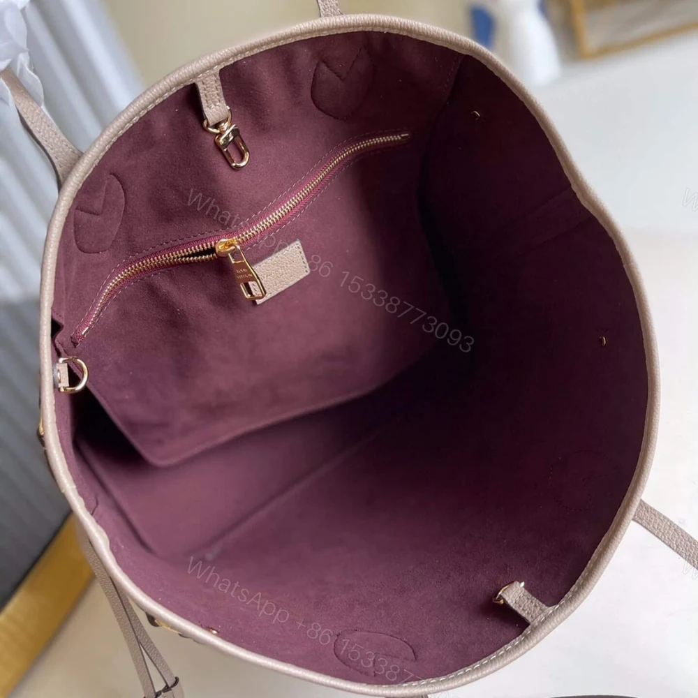 View 8 of Louis Vuitton Neverfull MM Tourterelle Gray 31Cm M45686