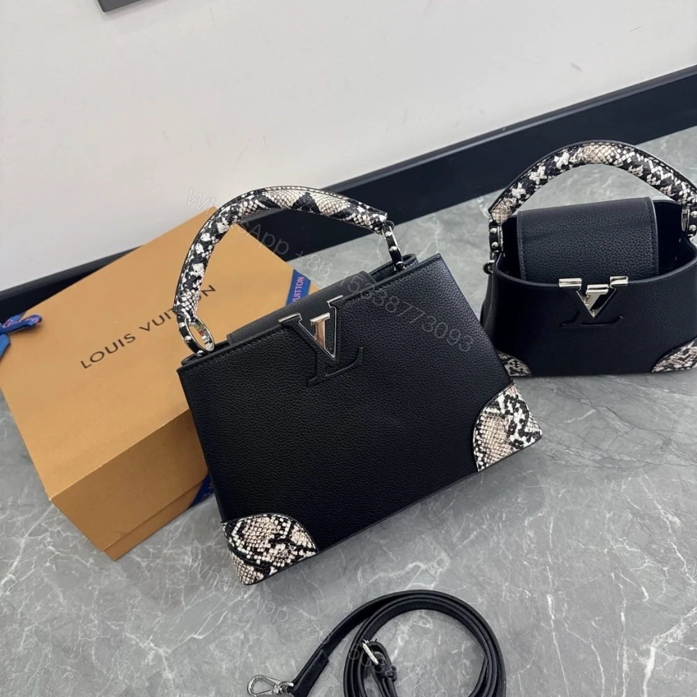 View 2 of Louis Vuitton Capucines Python Handbag 27Cm