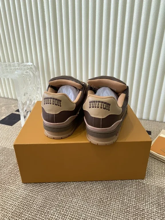 View 8 of Bold Leather LV-Style High-Tops: Lux Comfort Sneakers
