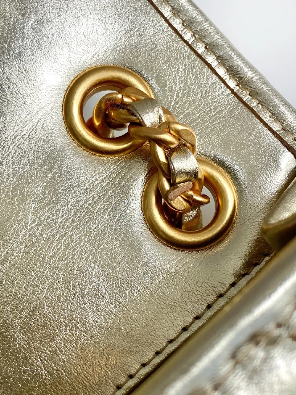 View 7 of Metallic Quilted Chain Bag: Compact Glamour, Weekend-Ready