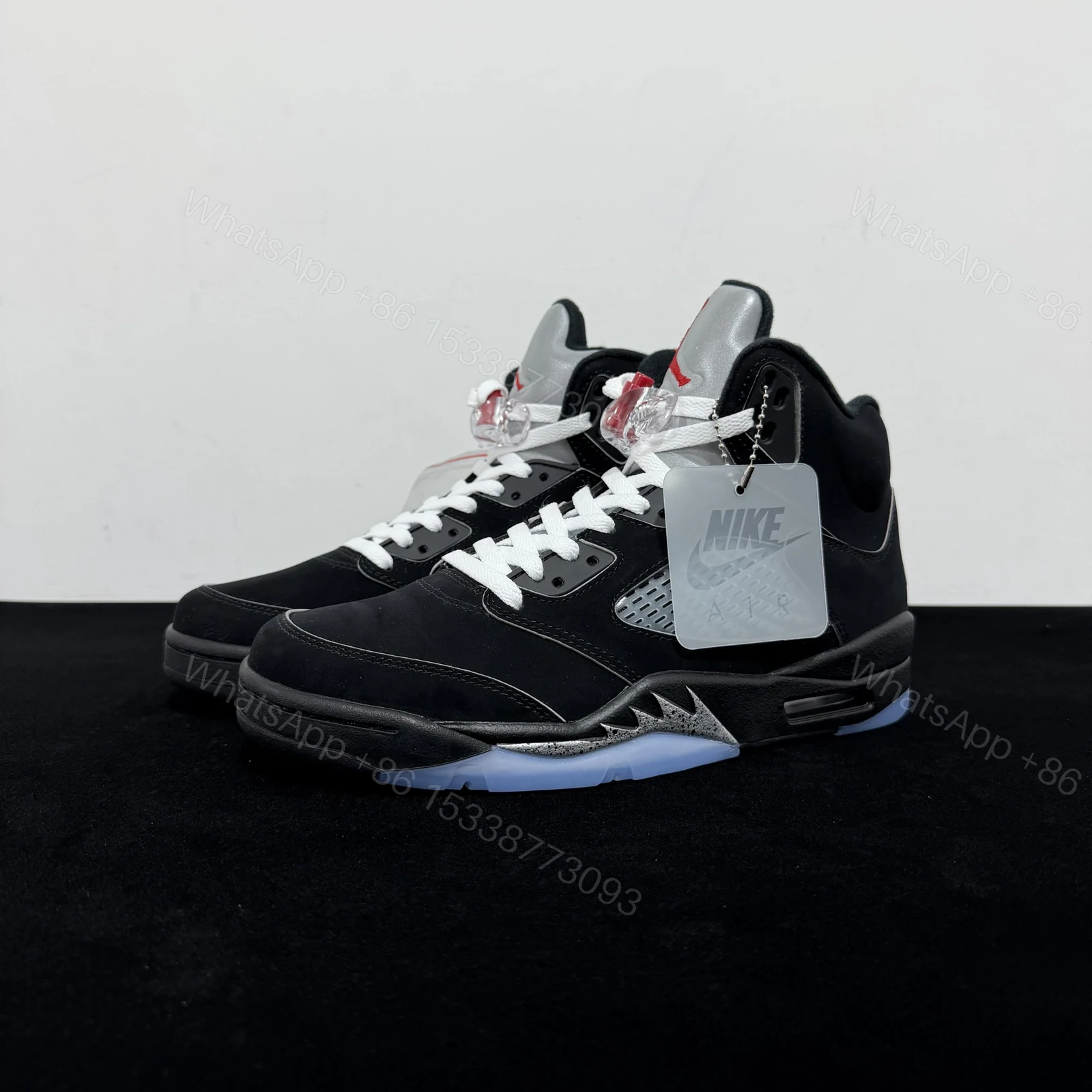 View 8 of Air Jordan 5 Retro ‘Black Metallic Reimagined’ Reps