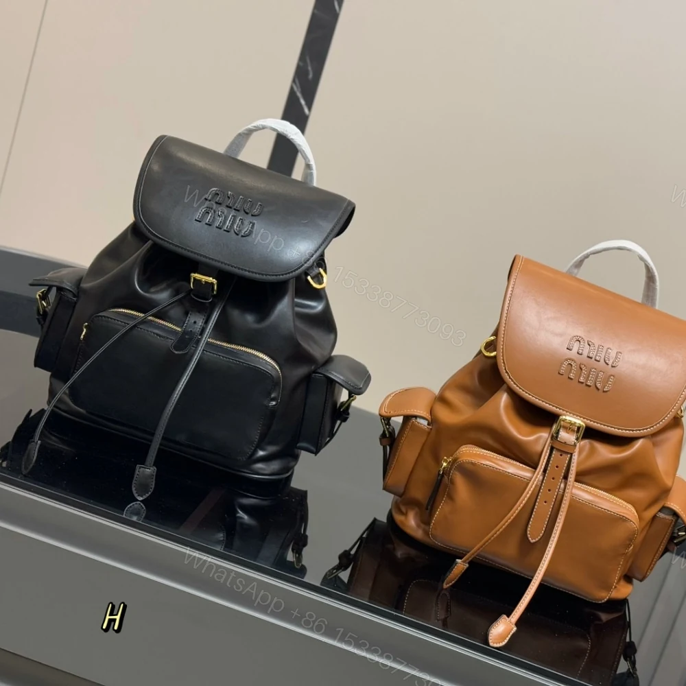View 5 of MIUMIU BACKPACK COGNAC 27CM