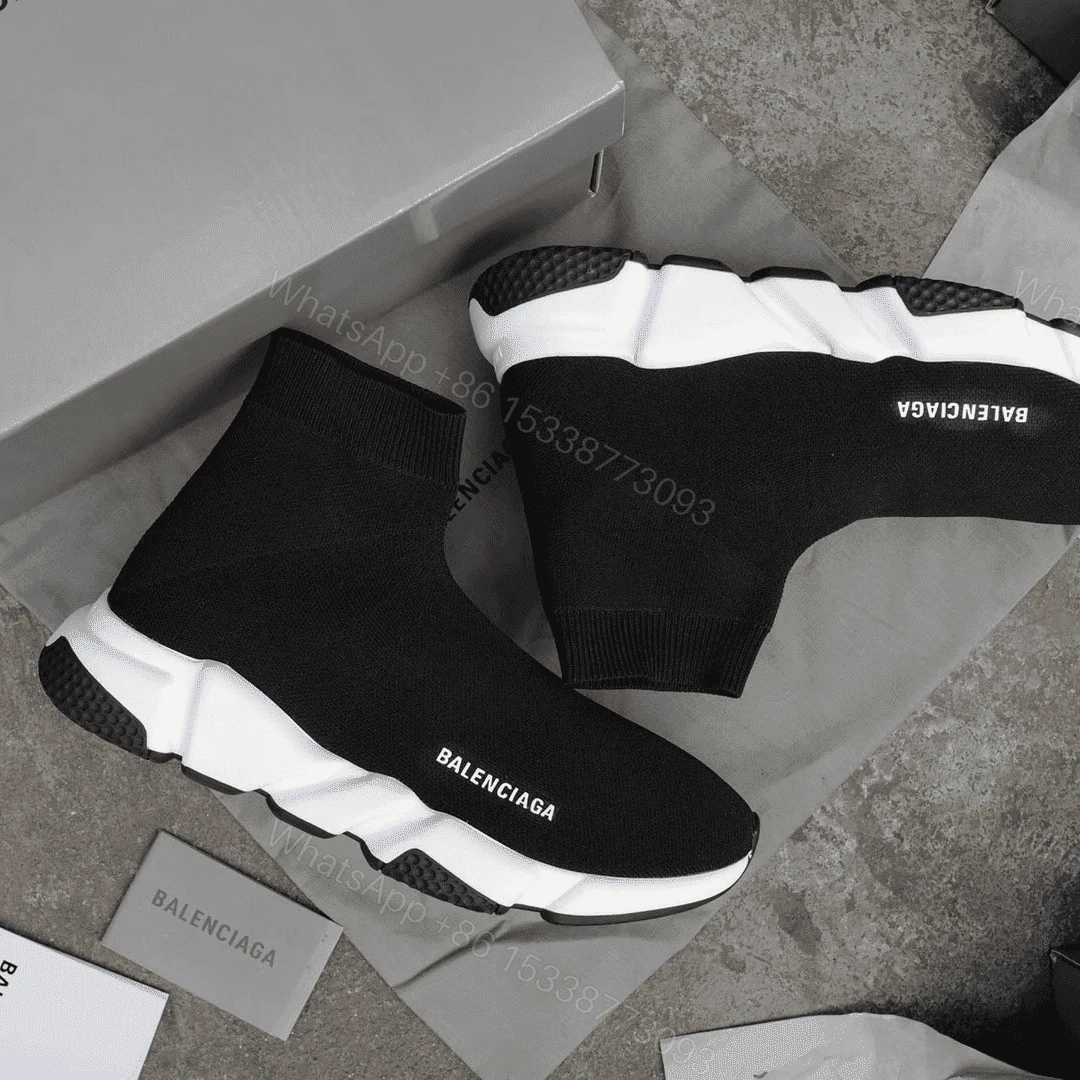 View 3 of BALENCIAGA SPEED TRAINER BLACK WHITE – BB10