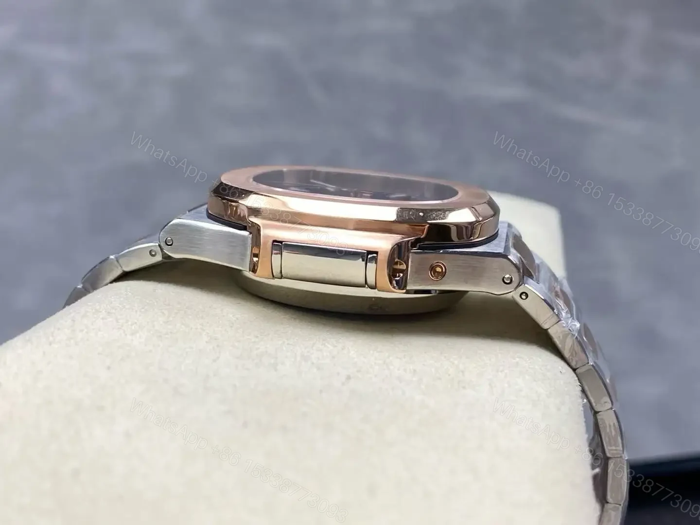 View 11 of Replica Patek Philippe Nautilus Chronograph Date Two-Tone 5980/1AR-001