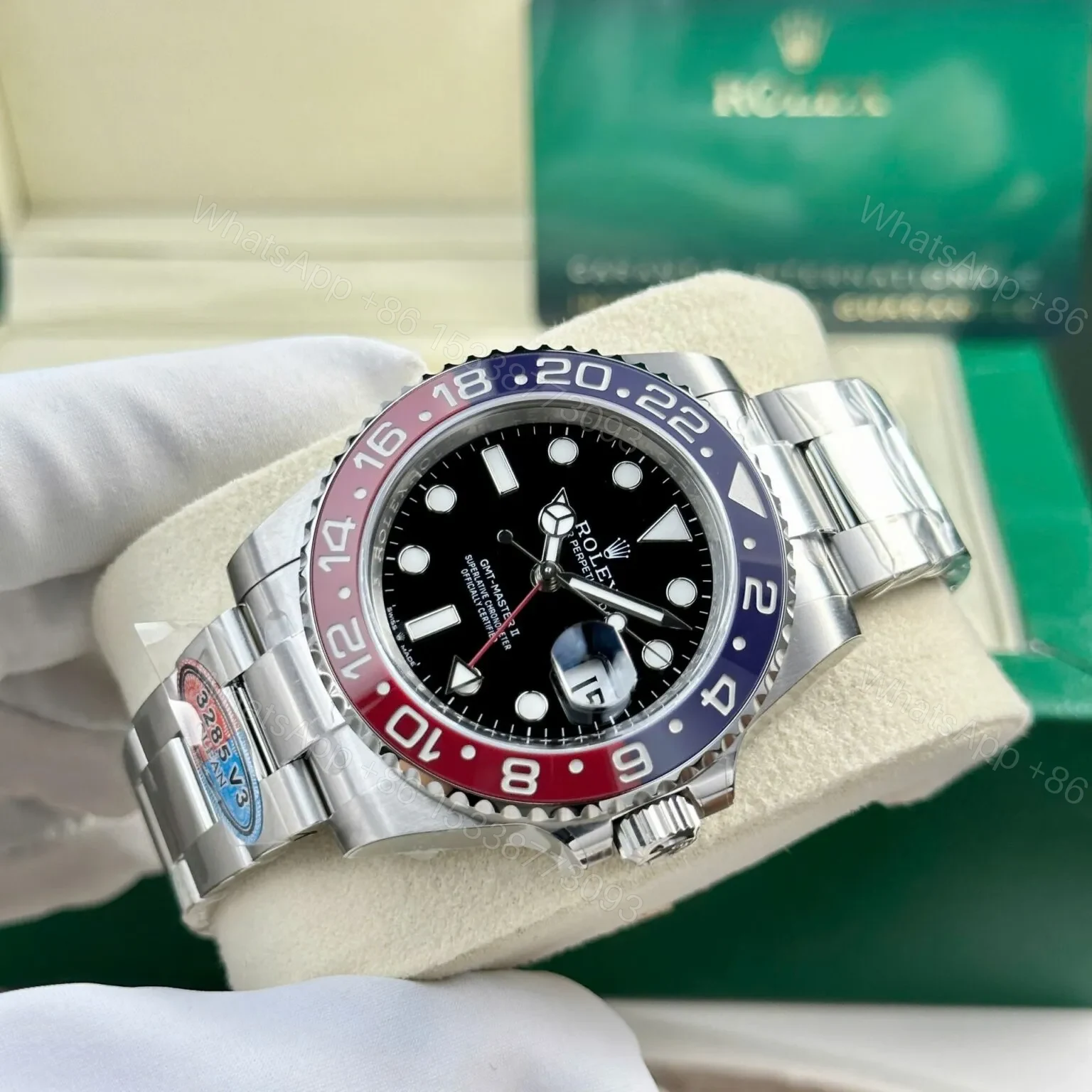 View 5 of Replica Rolex GMT-Master II Black Dial 116719