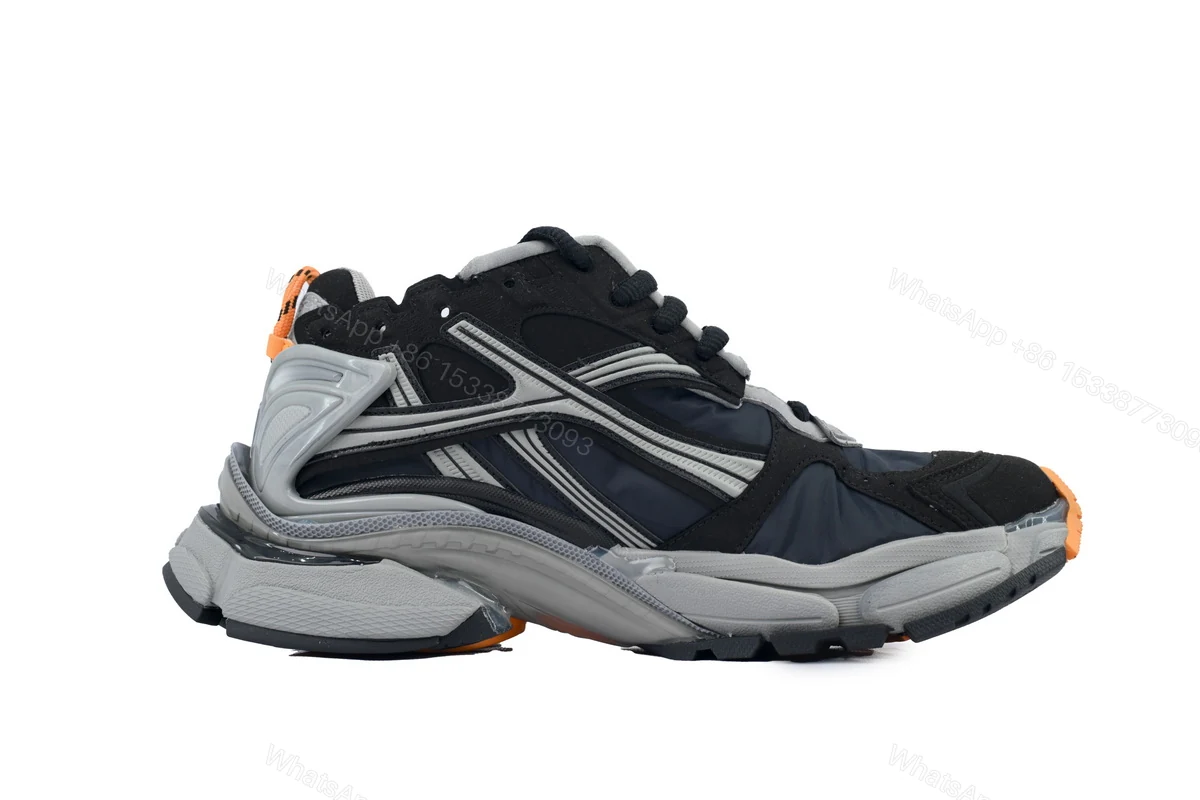 Balenciaga Runner 7Sneaker 'Black Fluo Orange'72774 W3RNY 1878 — view 2