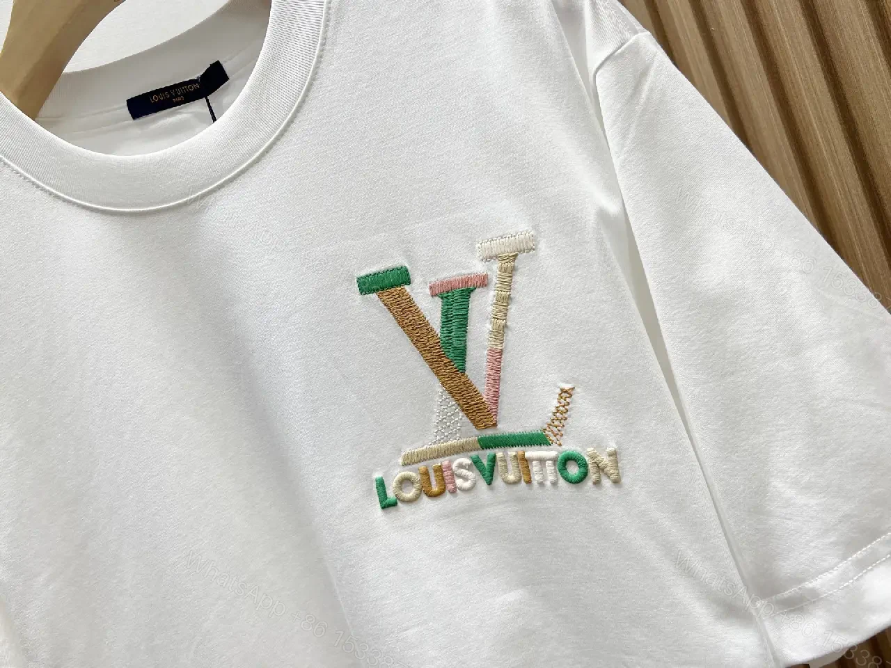 View 5 of Bold Logo Tee: Multicolor LV Detailing, Premium Streetwear Tee