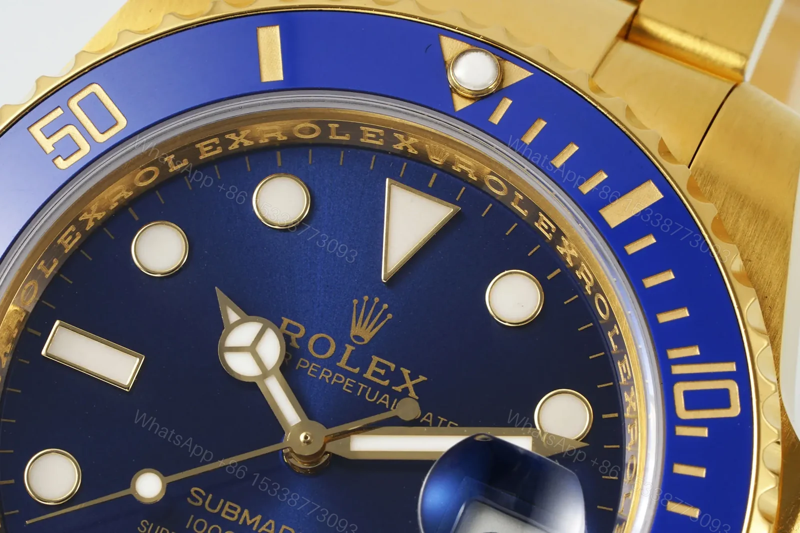 View 3 of Rolex Submariner Date Yellow Gold Blue 116618LB-0003