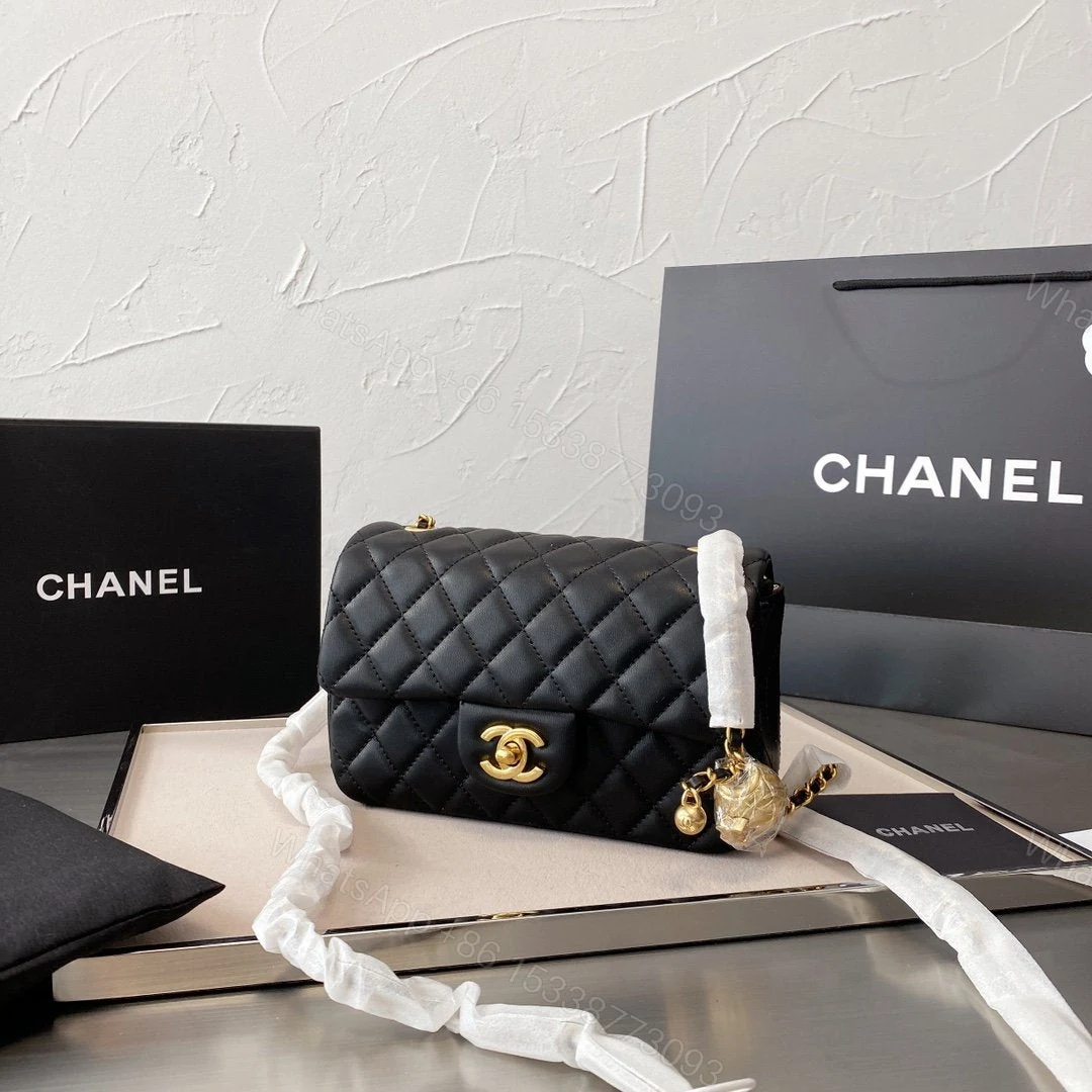 View 2 of Chanel Quilt Gold Ball Purse