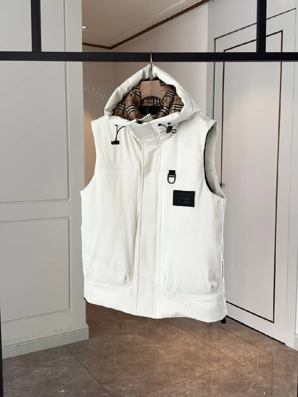View 10 of Minimalist Quilted Vest: Burberry-inspired Warmth & Water-Repellent Shell