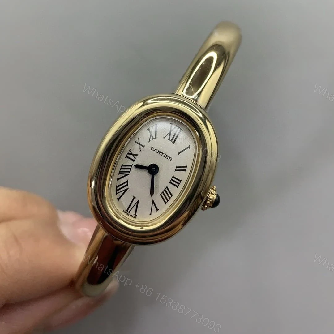 View 2 of Cartier Baignoire Watch Mini Model 18K Yellow Gold 24.6*17.8MM WGBA0045