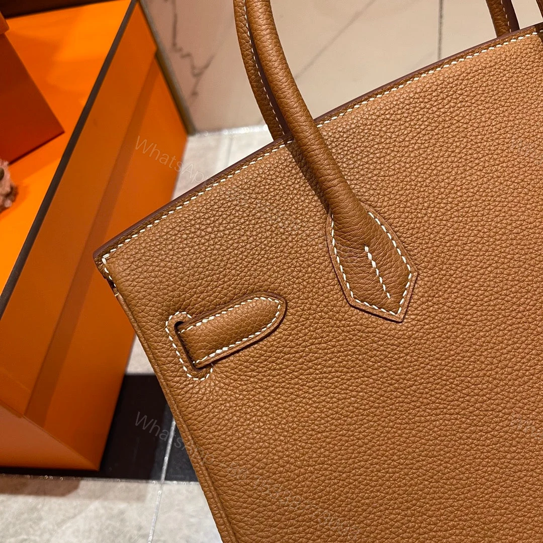 View 6 of HEMRES BIRKIN 30CM GOLD TOGO LEATHER GOLD HARDWARE