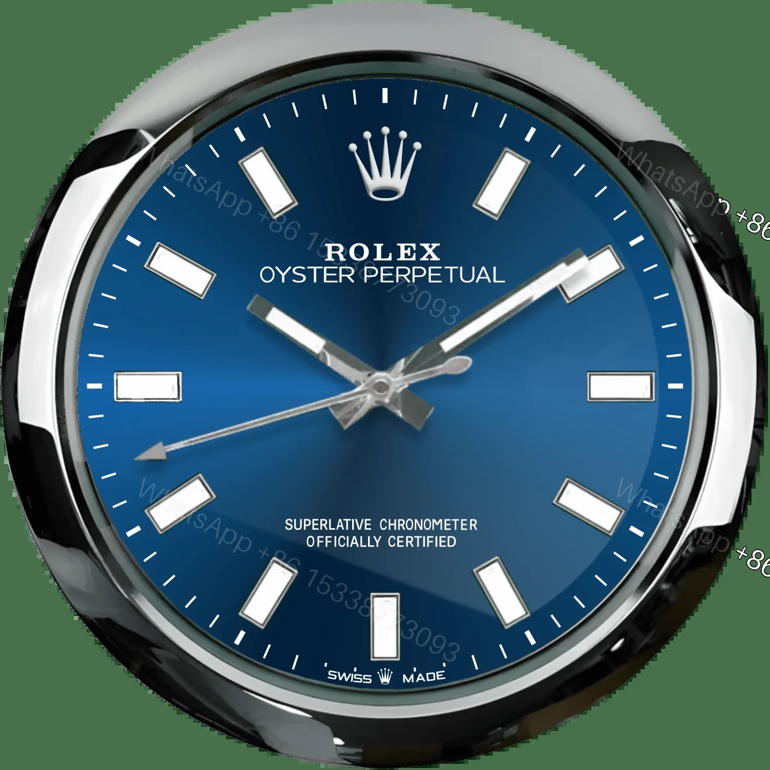 ROLEX WALL CLOCK – OYSTER PERPETUAL BLUE — view 1