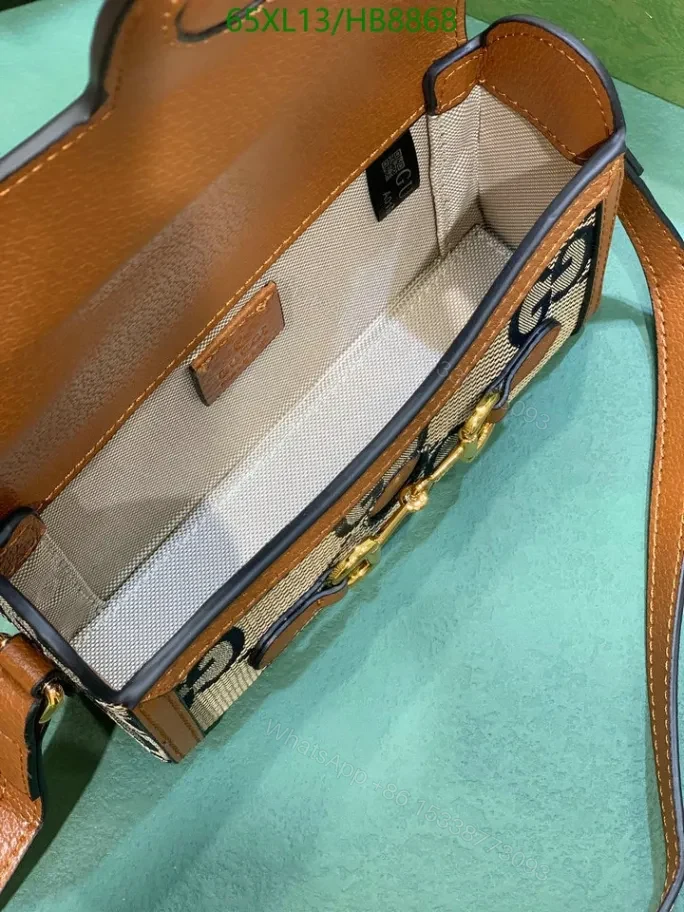 View 7 of Elegant Gucci Knockoff Horsebit 1955 Crossbody Bag HB8868