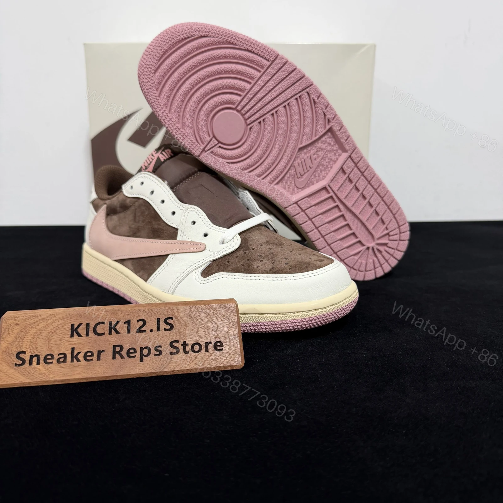 View 3 of Travis Scott x Air Jordan 1 Low OG Dark Pony