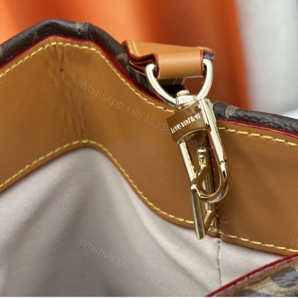 View 8 of LOUIS VUITTON SHOPPER TOTE MM MONOGRAM BROWN 40CM