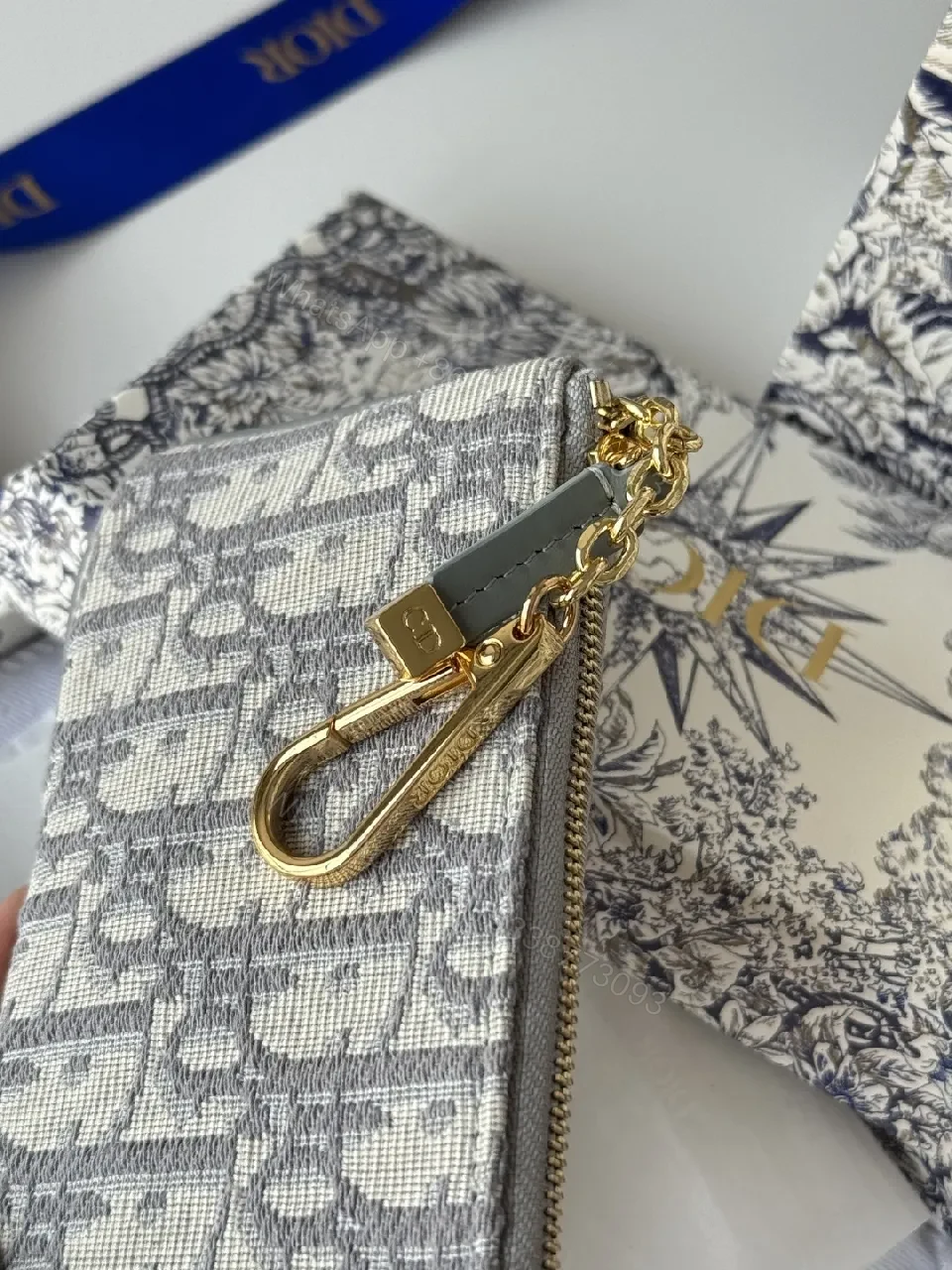 View 8 of Chic Monogram Wallet Set with Travel Pouch