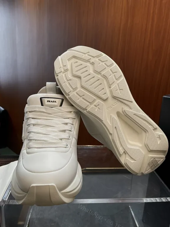 View 2 of Prada Black Leather Platform Sneaker â€“ All-Day Comfort