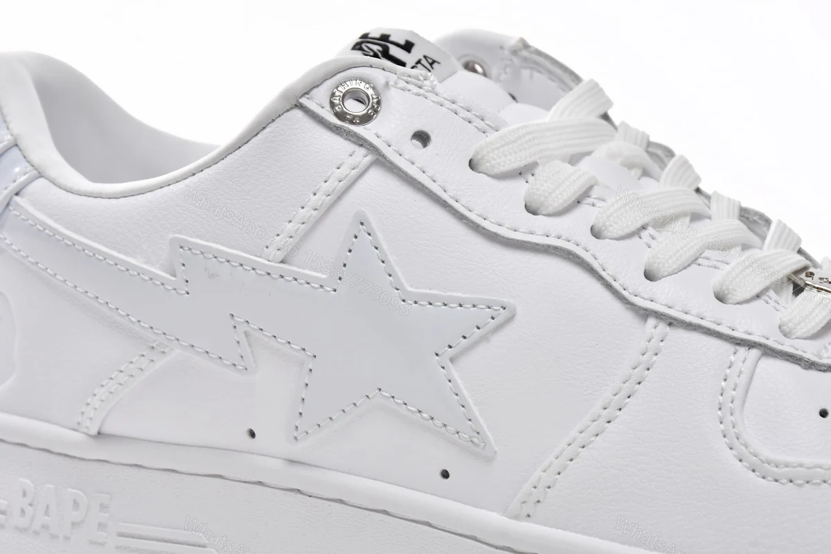 View 4 of Cheap Reps BapeSta Low White