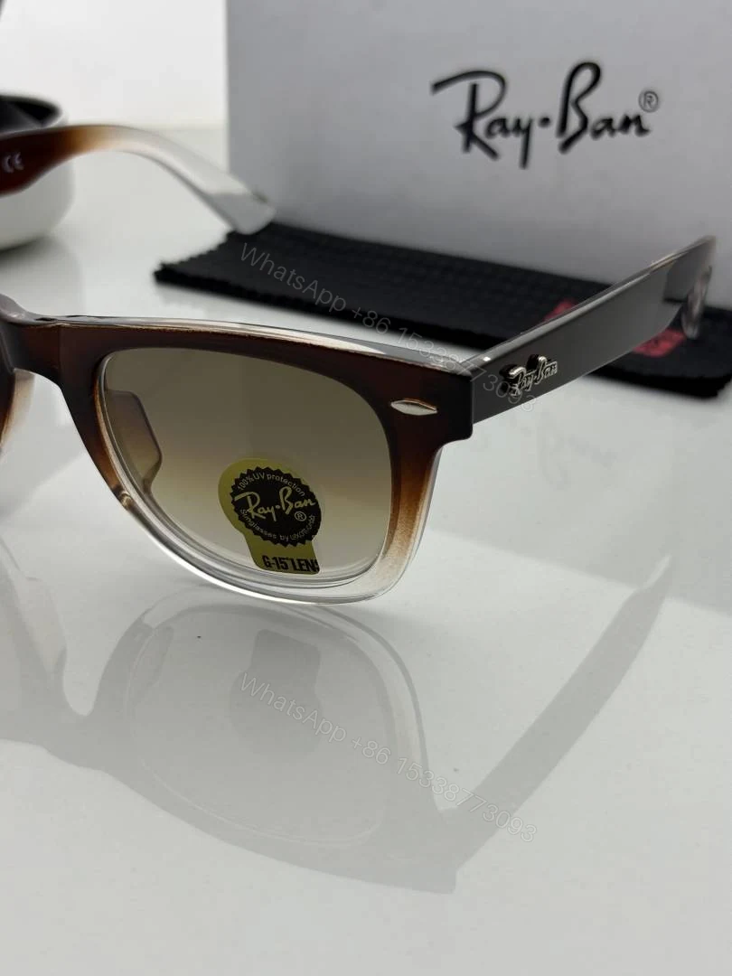 View 5 of First Copy Ray Ban 2140 Brown Shaded Luxury Designer Sunglasses UV Protected Premium Eyewear