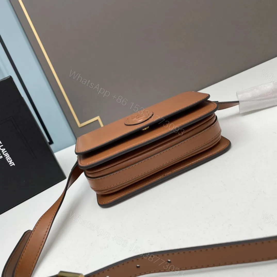 View 6 of Saint Laurent Le 61 Saddle Shoulder Bag in Calfskin