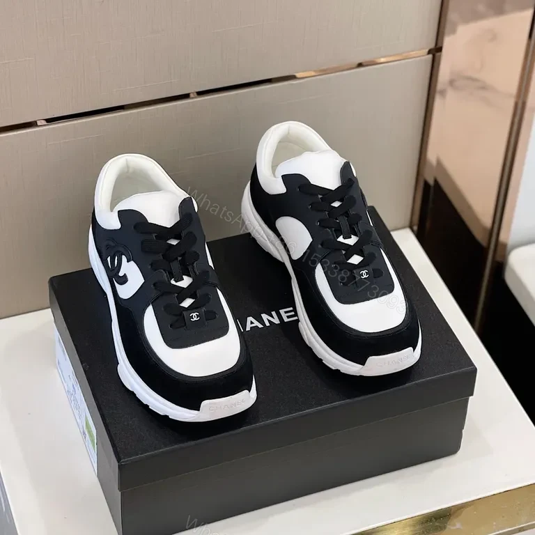 View 2 of Chanel-Influenced High-Top Sneaker: Luxury Comfort