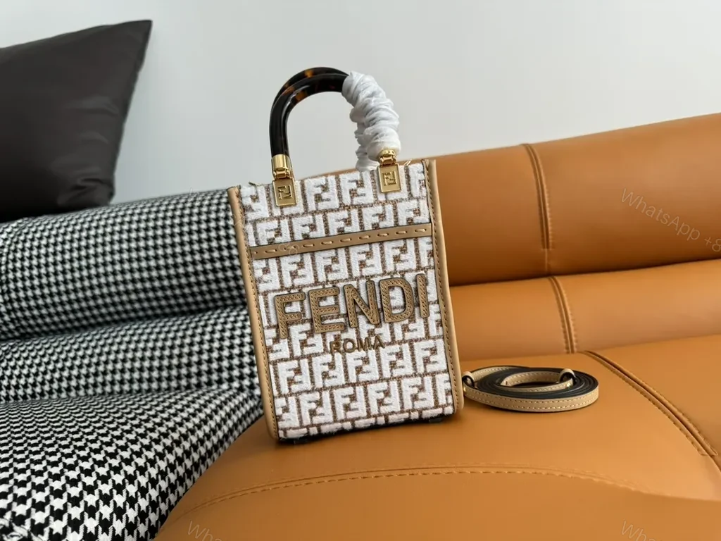 Compact Luxury Bag: FF Pattern, Structured, All-Day Versatility — view 1