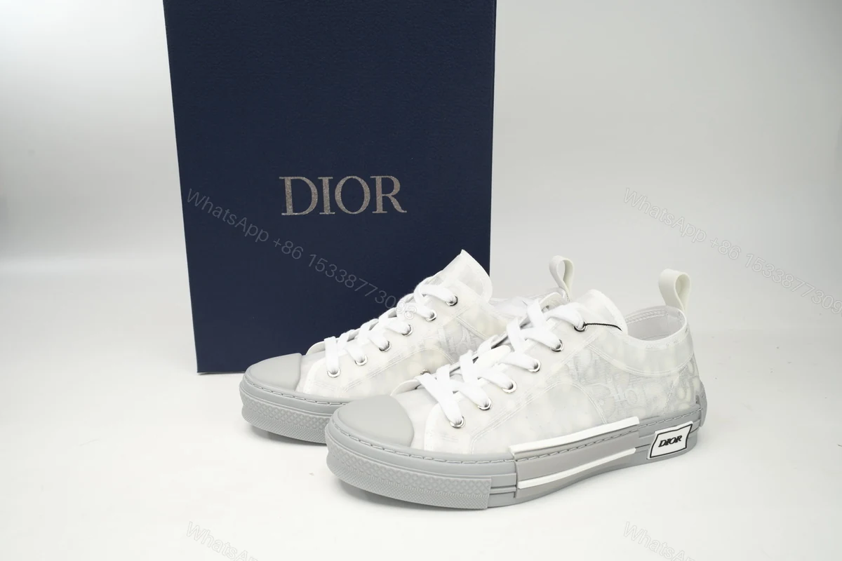 3SN272ZIR 16536 Dior B23 HT Oblique Low Rank Silver Gray — view 2