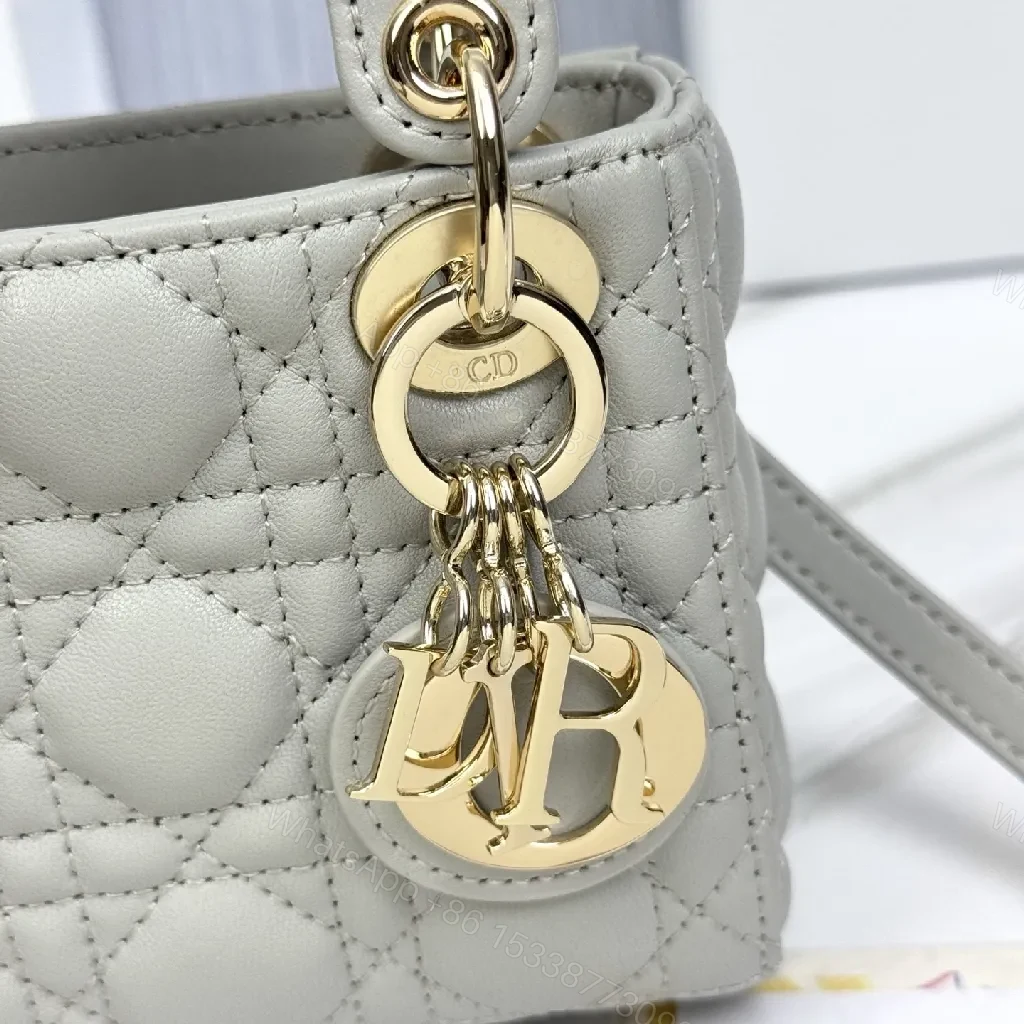 View 8 of Quilted Crossbody Purse with Signature Charms Leather Style