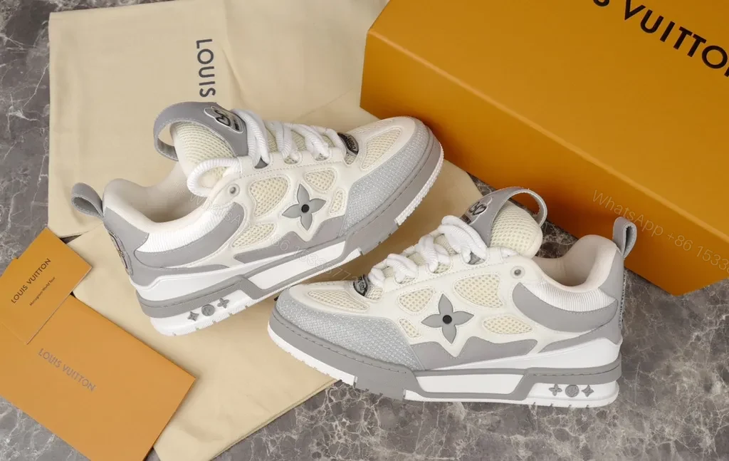 View 6 of Lux LV-Influenced High-Top Sneakers with Cushioned Comfort