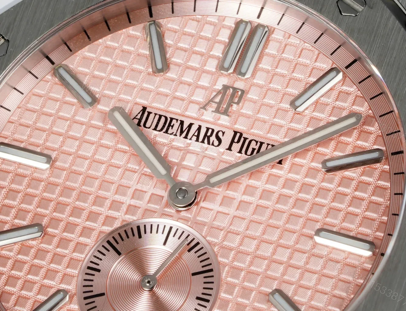 View 9 of JF Factory Audemars Piguet Royal Oak 26591IP Series Men’s Watch – Stainless Steel with Pink Dial