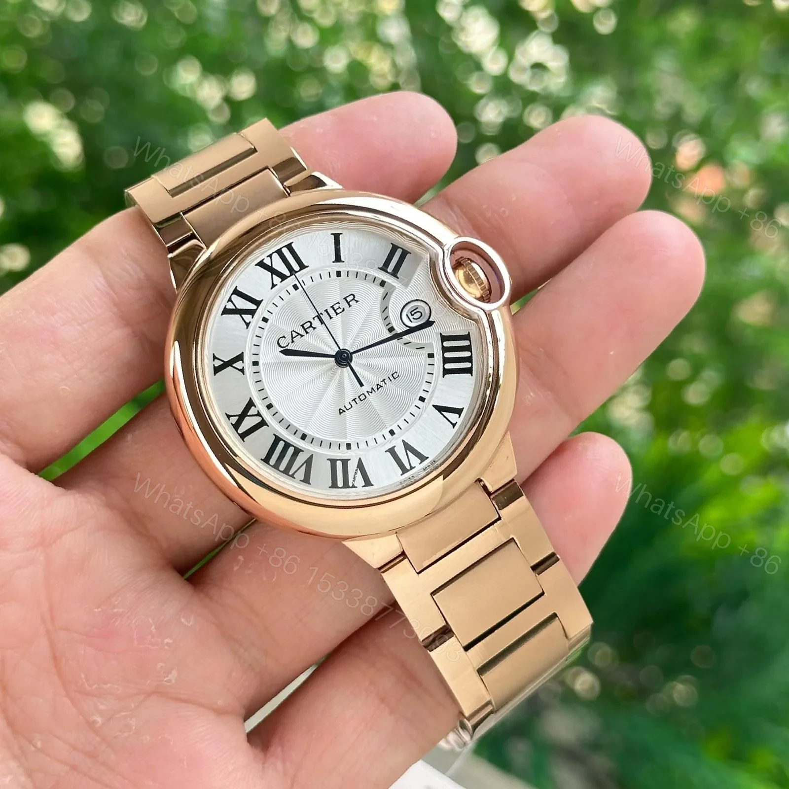 View 2 of Cartier Ballon Bleu White with Roman Numerals