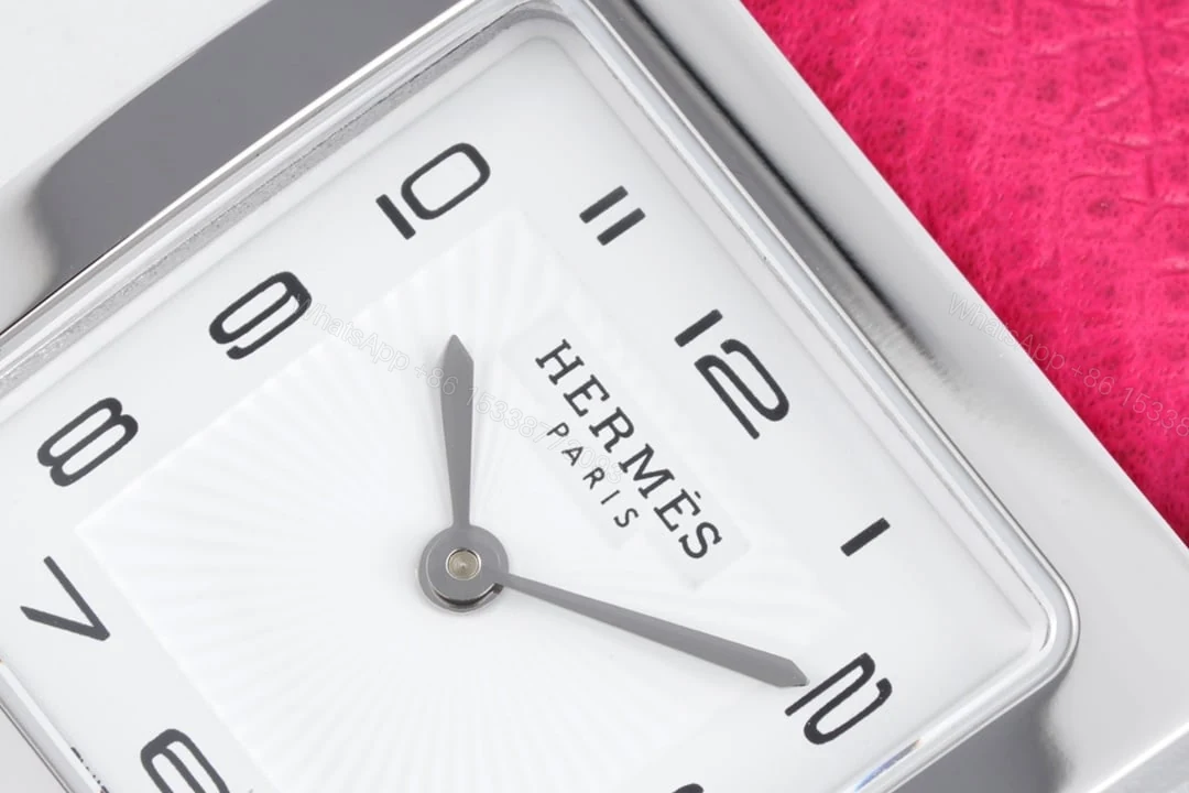 View 2 of Hermes H Hour Watch Pink Strap 21Mm