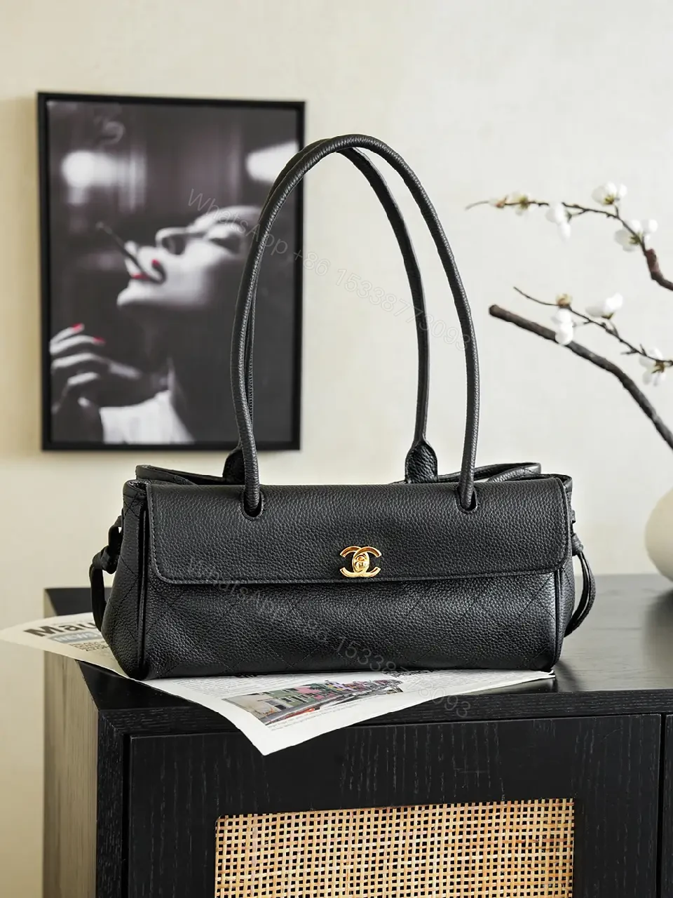 View 4 of Pebbled Leather Satchel: Timeless, Everyday Luxury Bag