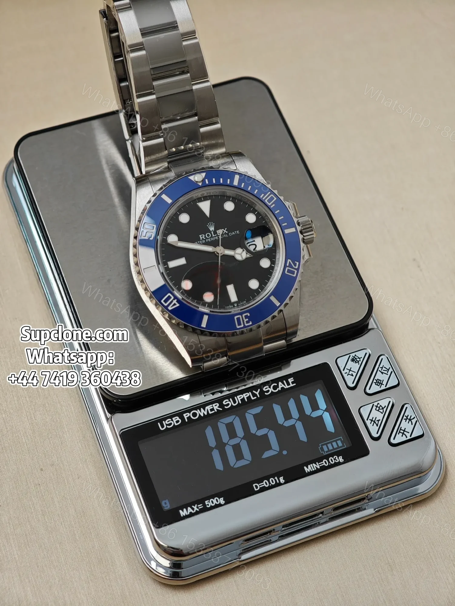 View 27 of Rolex Submariner 126619LB Super Clone – Blue Bezel “Cookie Monster”