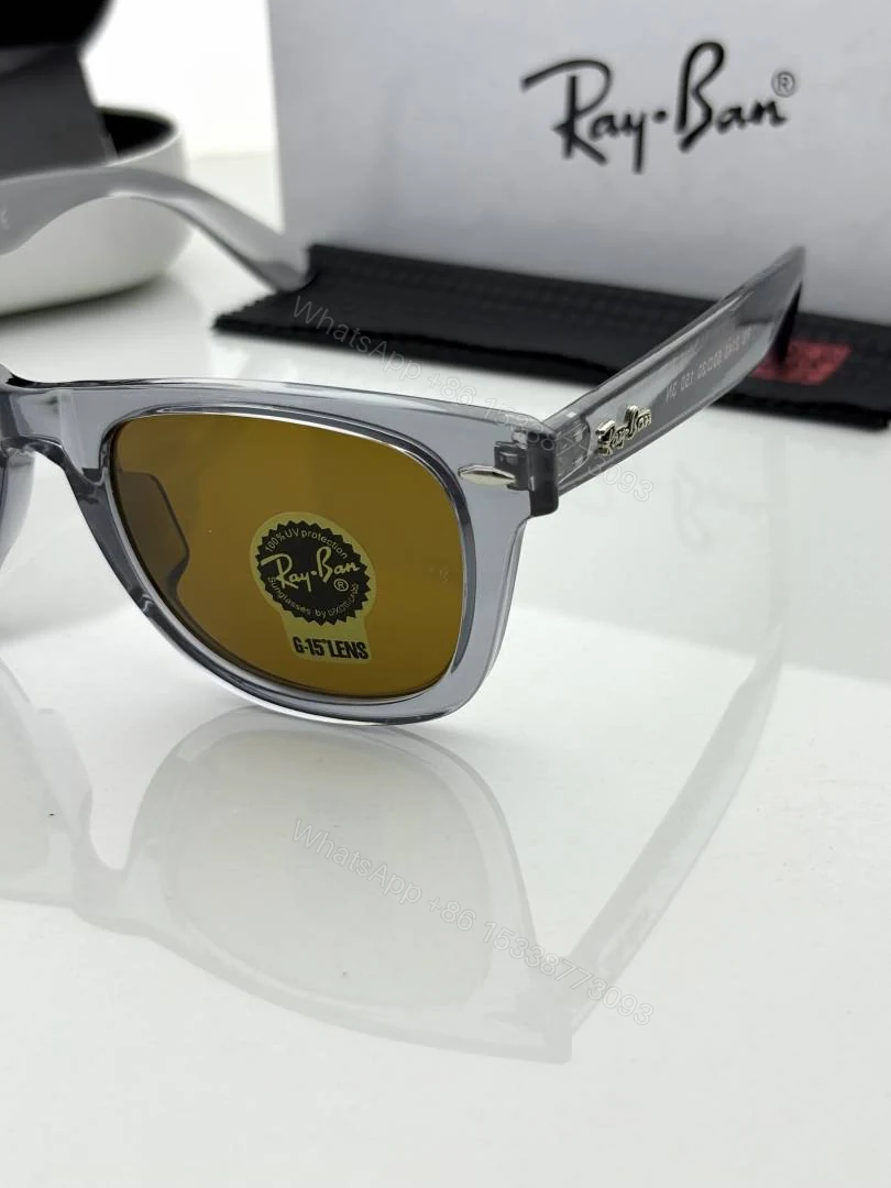 View 4 of First Copy Ray-Ban 2140 Grey Brown Sunglasses UV Protected Premium Quality
