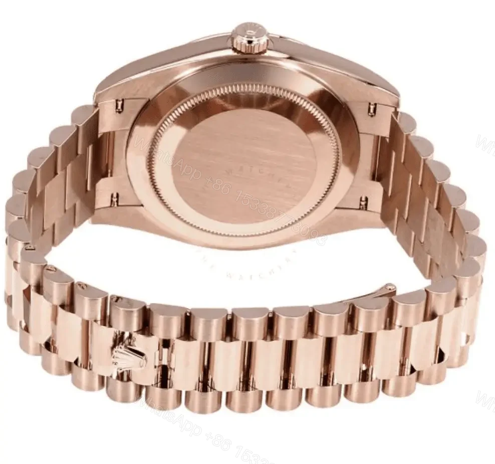 View 2 of Super clone Replica Day Date Rose Gold Green Dial