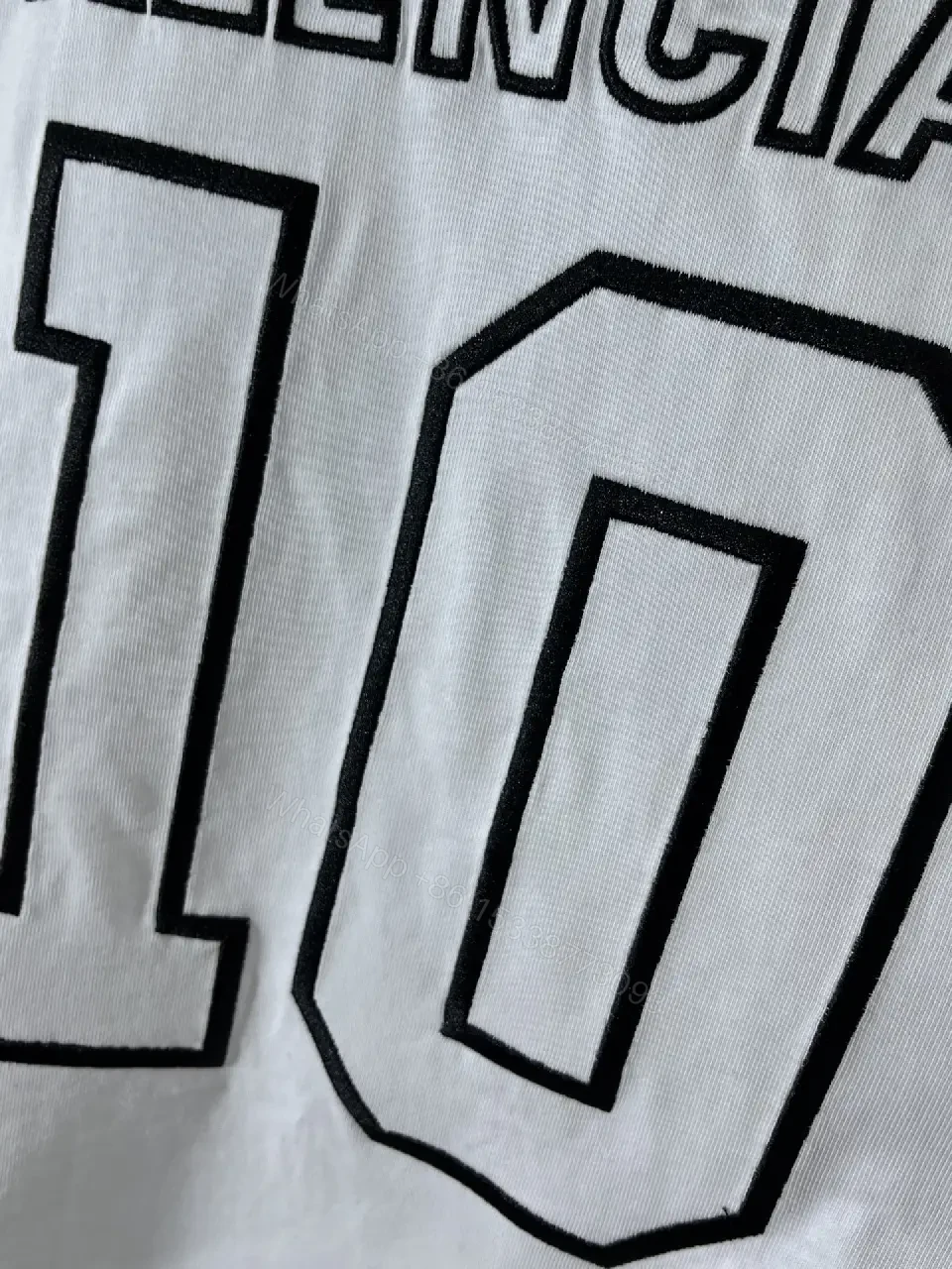 View 2 of White Cotton Oversized Jersey Bold BALENCIAGA 10 Jersey