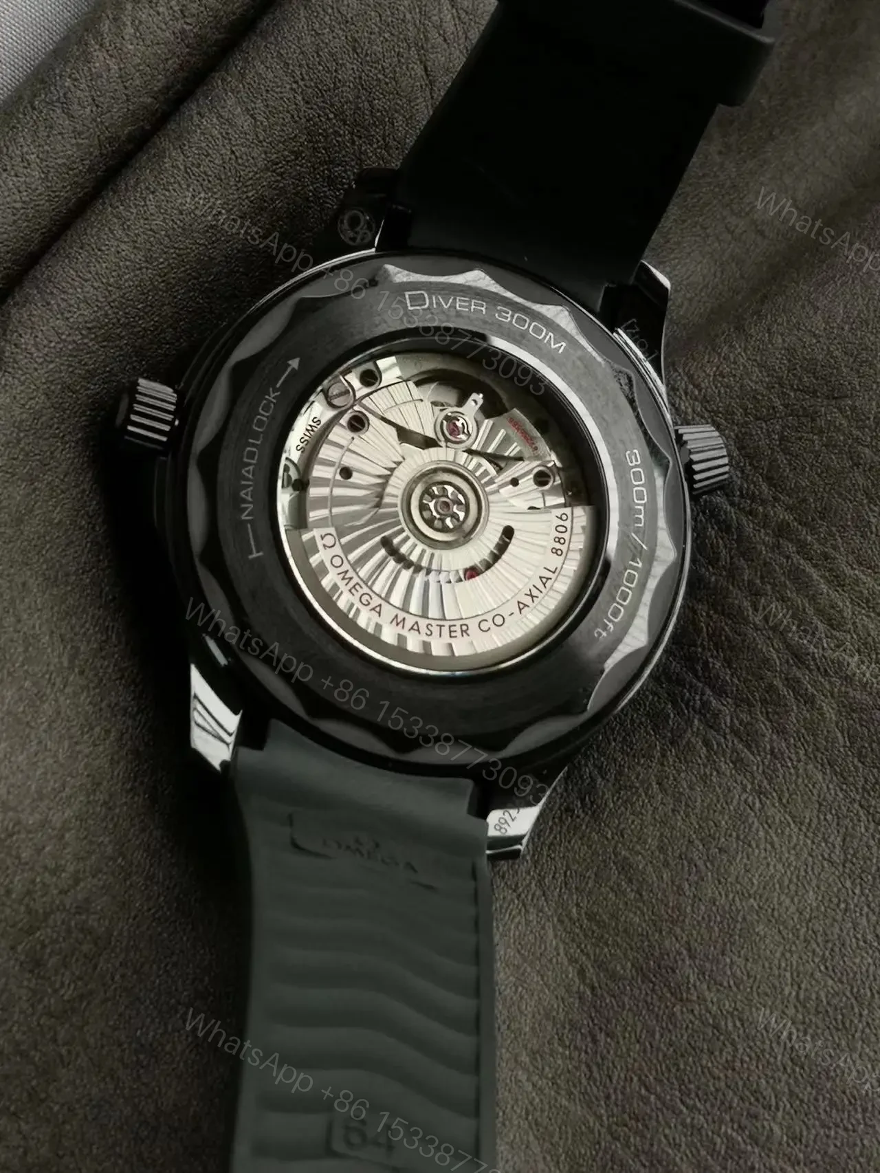 View 4 of Replica Omega Seamaster 300M “Black Black” Ceramic Case Super Clone Replica
