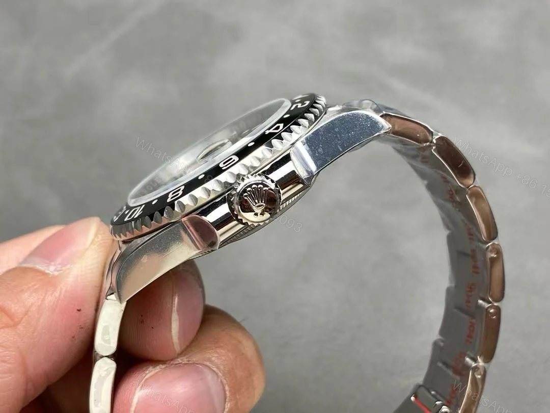 View 7 of Replica Super Clone Rolex GMT Master 2 Silver Black