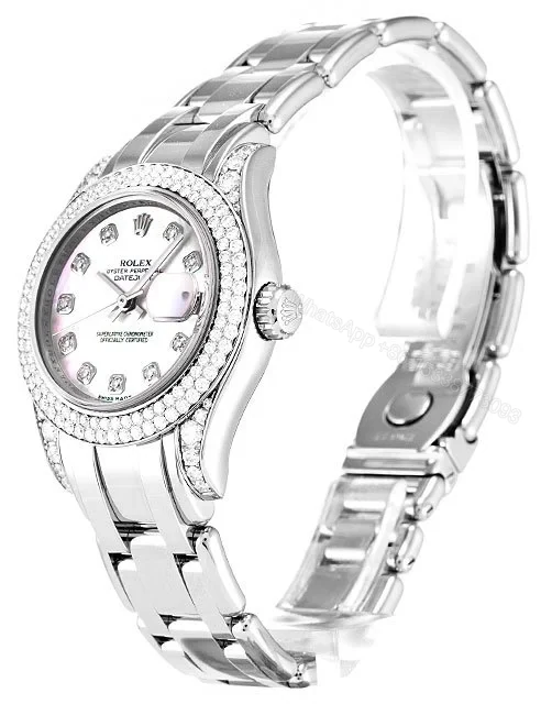 View 2 of Replica Rolex Pearlmaster Mother of Pearl – Pink Dial 80359