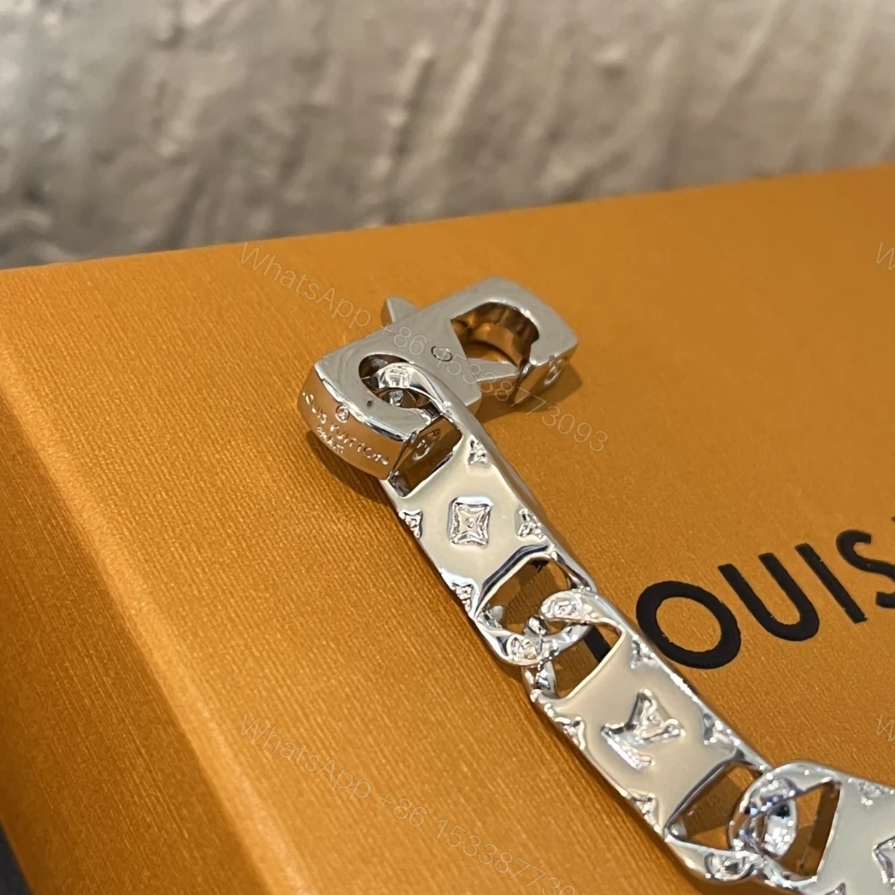 View 7 of Louis Vuitton Monogram Tied Up Bracelet Silver M0921M