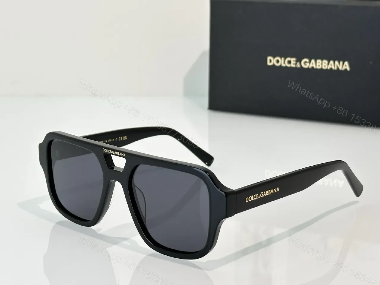 View 9 of Bold Plaid Frames Sunglasses: Designer-Style, UV Protection