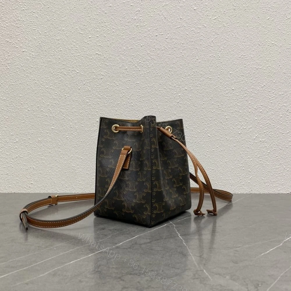 View 3 of CELINE MICRO SAILOR IN TRIOMPHE CANVAS TAN 17CM 10M742GCE 04LU