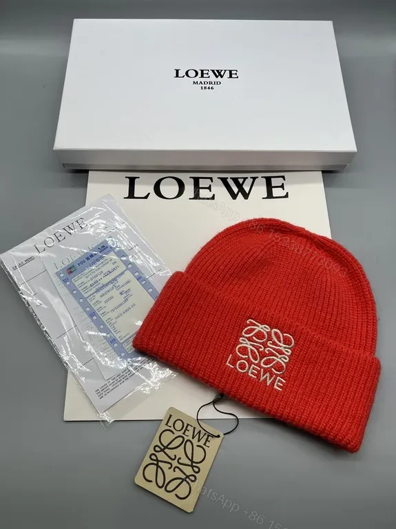 View 5 of Iconic LOEWE Beanie: Black Wool Blend, Minimal Luxury, All-Season Warmth Beanie