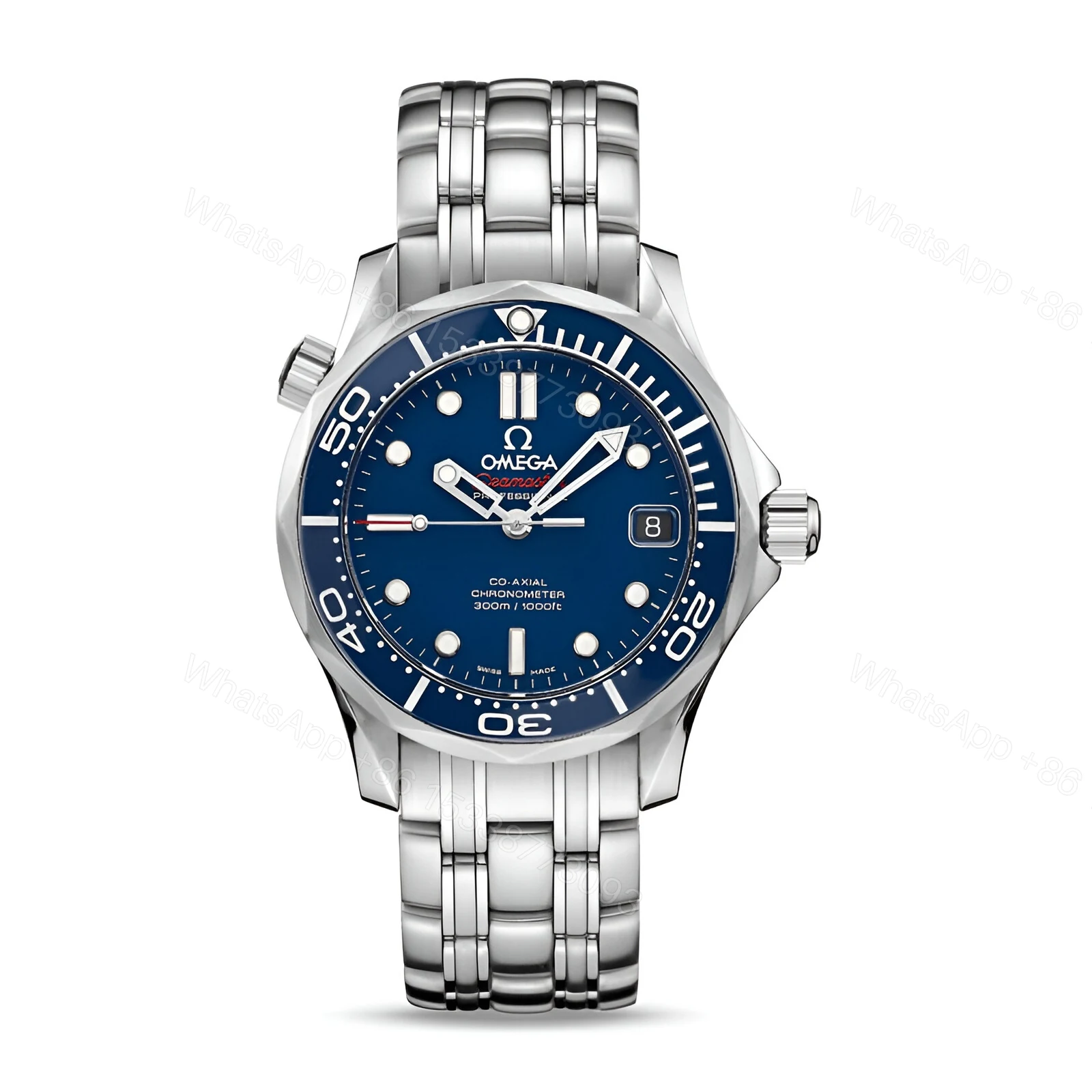 Omega Seamaster 300m Steel Replica — view 1